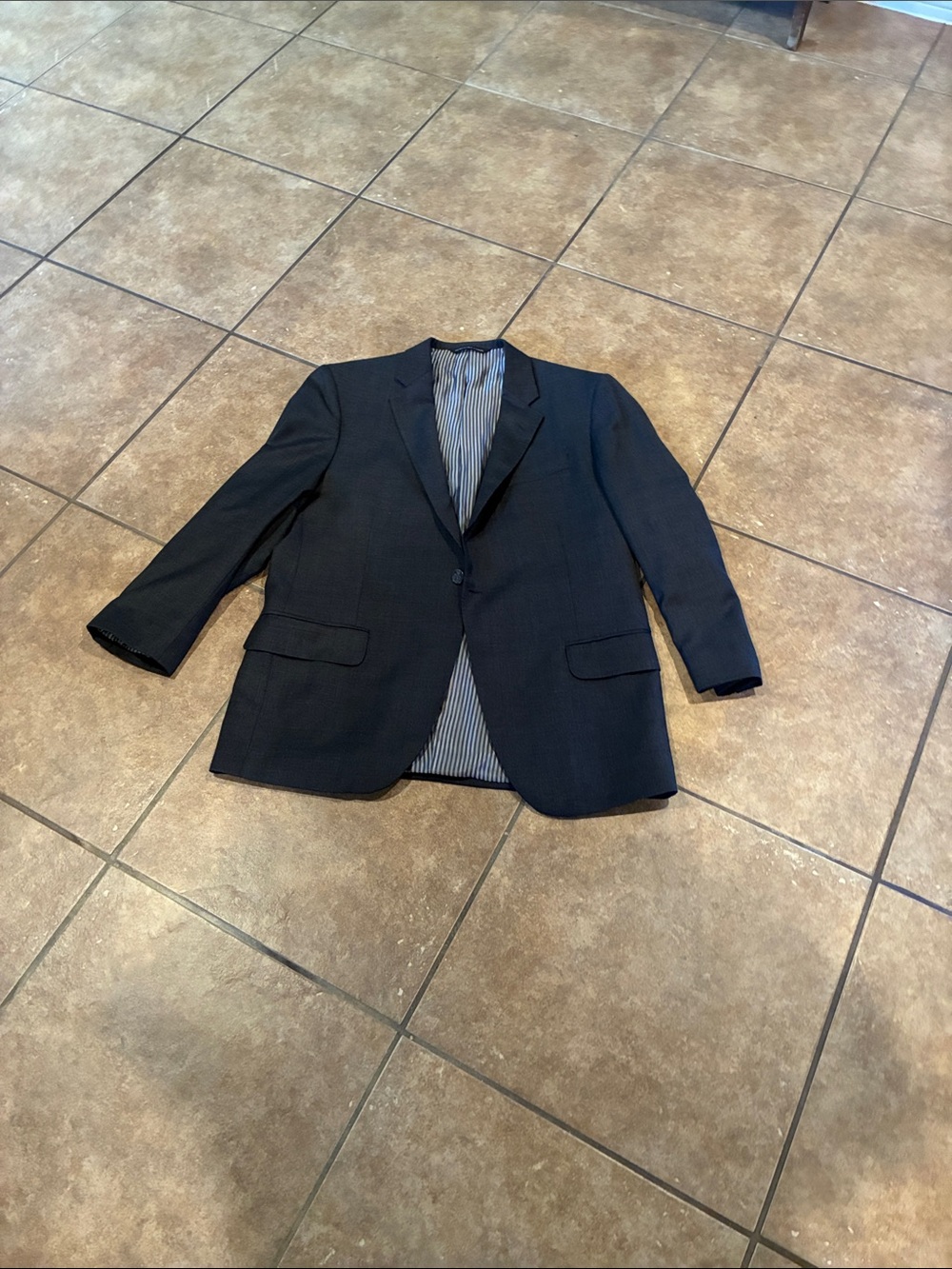 Men's Black Single-Breasted Blazer